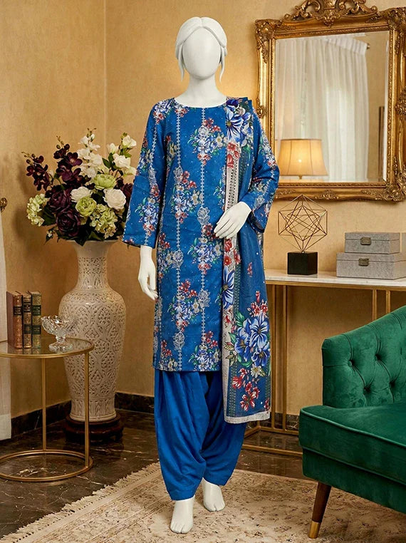 MOON by Abc Embroidered Slub Lawn Collection 2026 (D-07)
