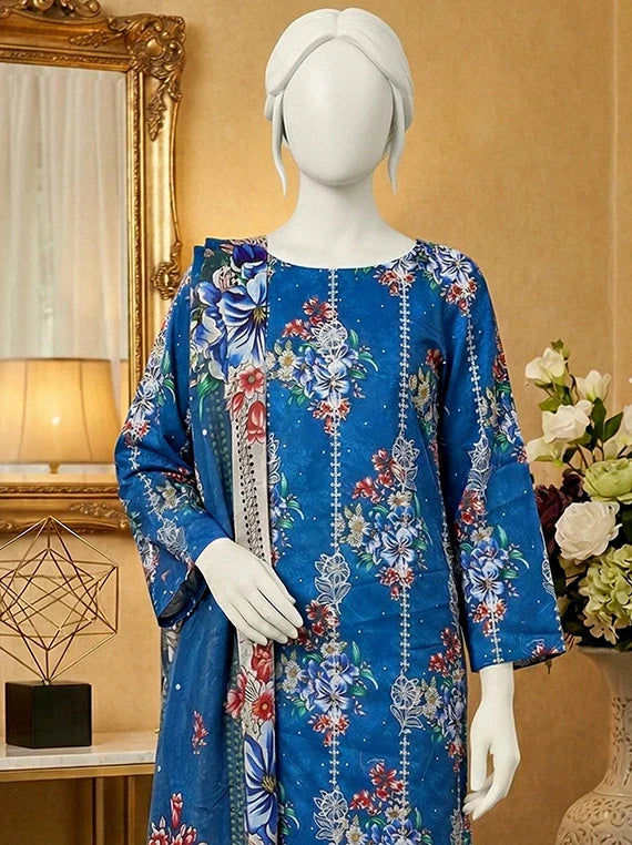MOON by Abc Embroidered Slub Lawn Collection 2026 (D-07)