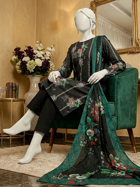 MOON by Abc Embroidered Slub Lawn Collection 2026 (D-08)