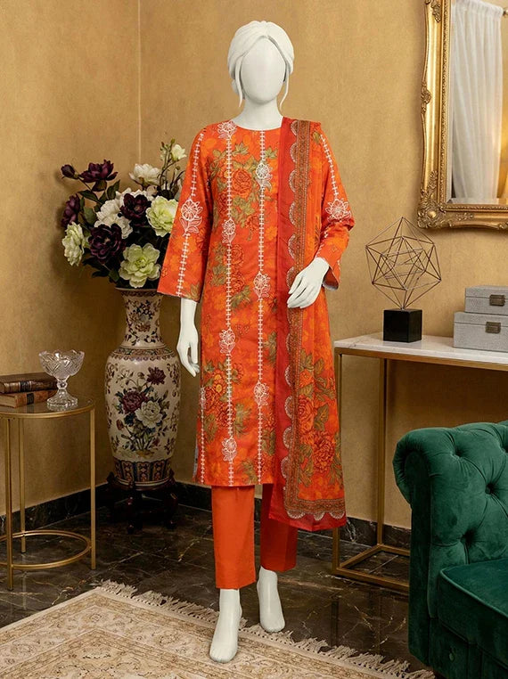 MOON by Abc Embroidered Slub Lawn Collection 2026 (D-09)