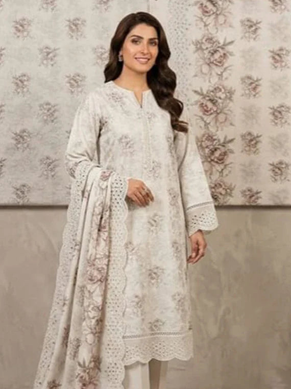 MOONA by HH Printed Embroidered Lawn Collection 2026 Vol-100 (D-01)