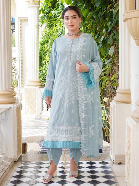 MOR-E-PIYA Embroidered Karandi Collection 2025 by Manizay (D-08)