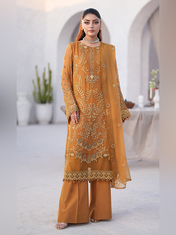 Flossie Festive Embroidered Unstitched Collection'26 (K-1503)