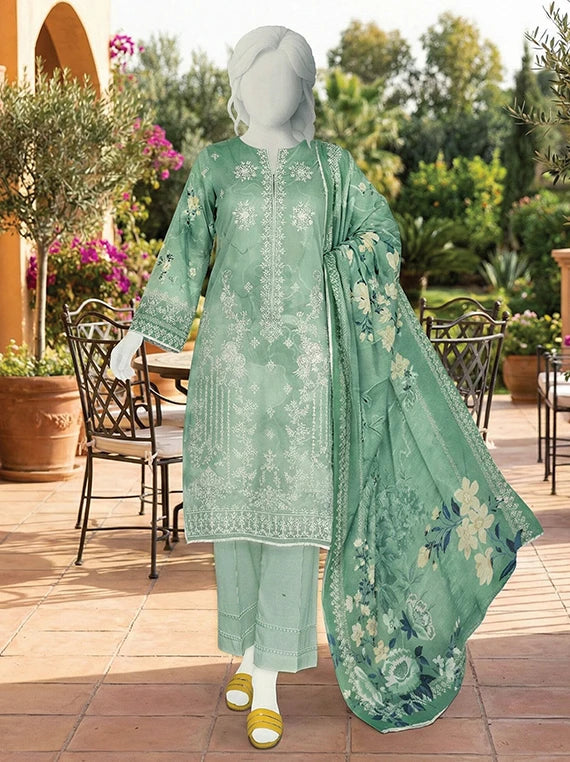 MULAQAT by ABC Embroidered Lawn Collection 2026 Vol-02 (D-02)