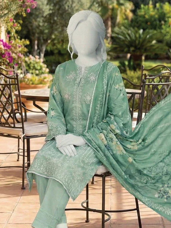 MULAQAT by ABC Embroidered Lawn Collection 2026 Vol-02 (D-02)