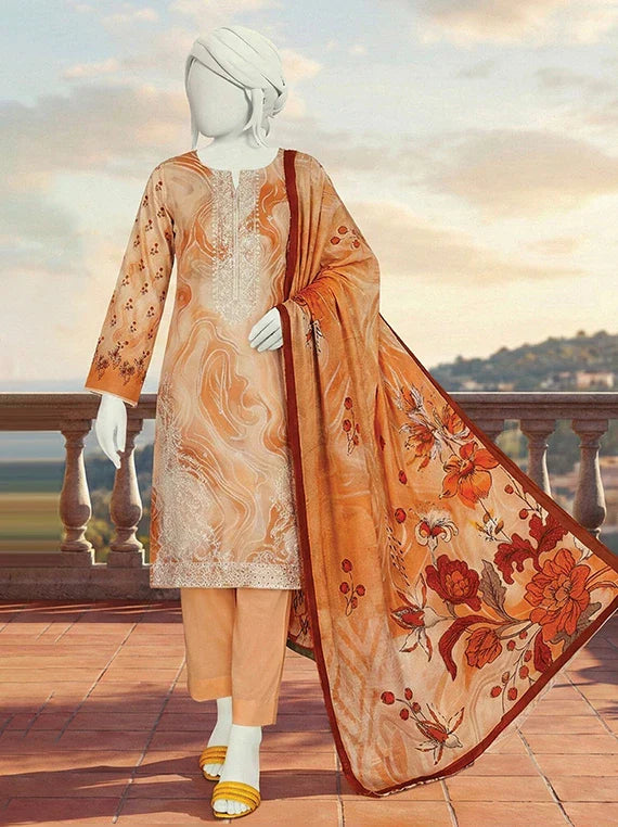 MULAQAT by ABC Embroidered Lawn Collection 2026 Vol-02 (D-03)