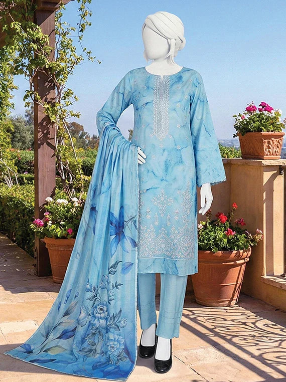 MULAQAT by ABC Embroidered Lawn Collection 2026 Vol-02 (D-06)