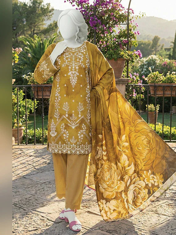 MULAQAT by ABC Embroidered Lawn Collection 2026 Vol-02 (D-07)