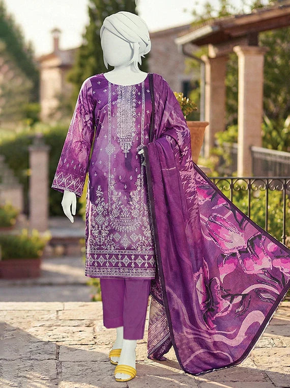 MULAQAT by ABC Embroidered Lawn Collection 2026 Vol-02 (D-08)