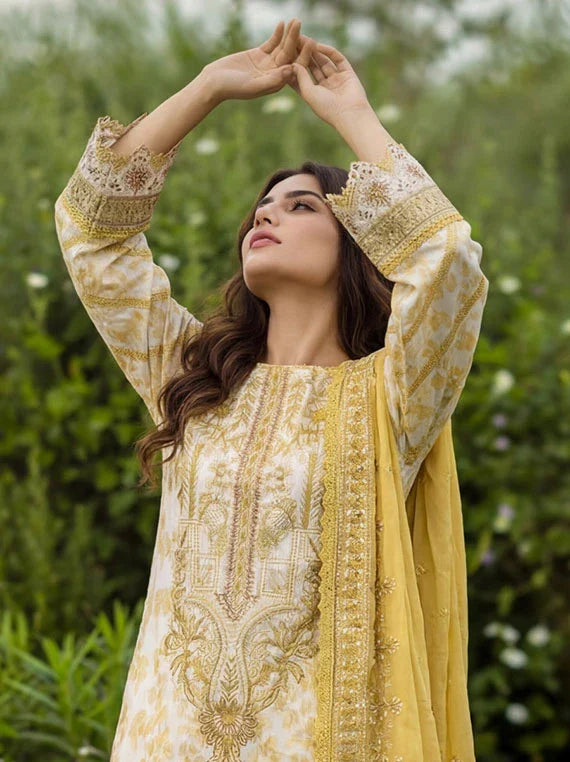 MUSE by SAFWA Embroidered Lawn Collection 2026 (MUS01)