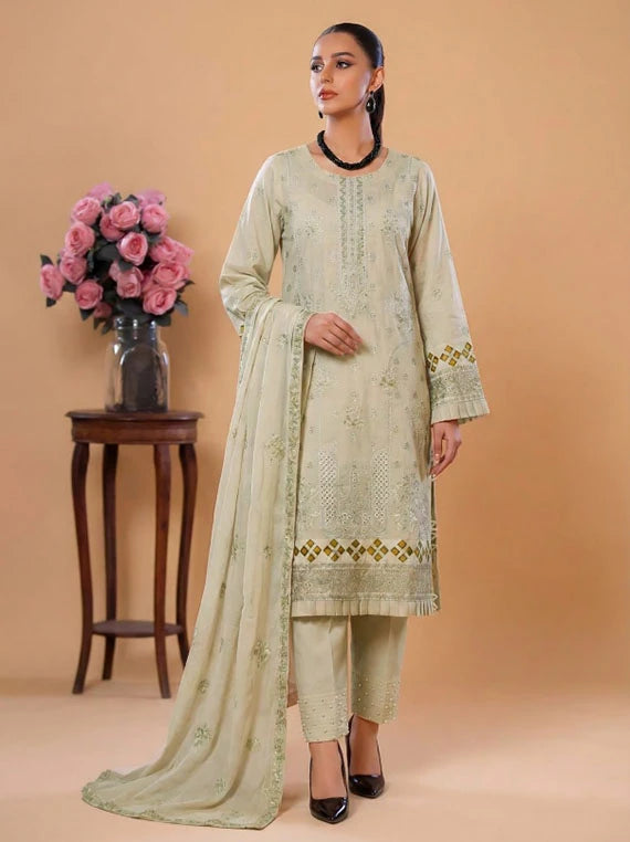 MUSKAN by Pearl Arts Slub Lawn Collection 2026 Vol-51 (D-03)
