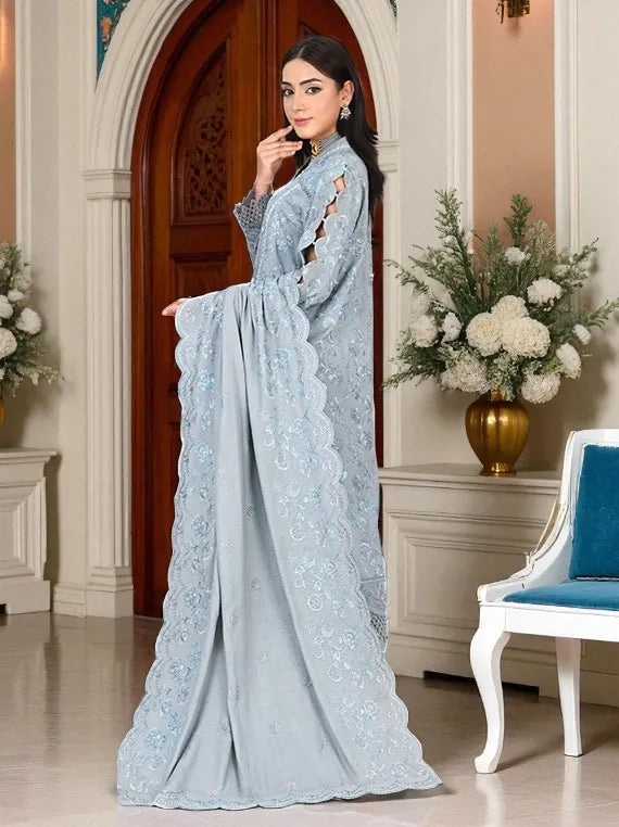 MYSHA by Wania Embroidered Zari Peach Collection 2025 (WL-91)