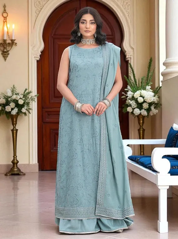 MYSHA by Wania Embroidered Zari Peach Collection 2025 (WL-93)