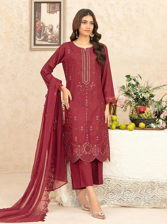 Machel Embroidered Viscose Collection 2025 by Tawakkal Fabrics (D-01)