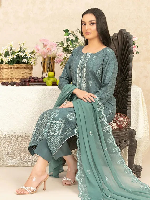 Machel Embroidered Viscose Collection 2025 by Tawakkal Fabrics (D-02)