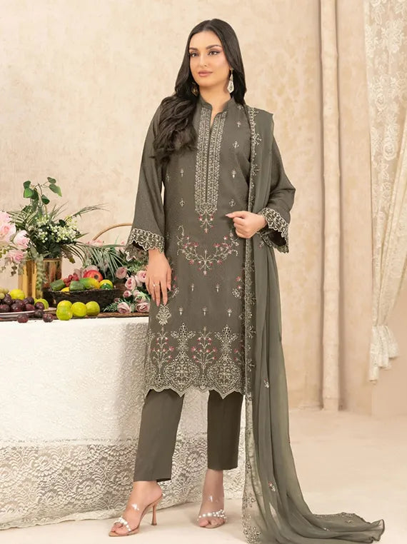 Machel Embroidered Viscose Collection 2025 by Tawakkal Fabrics (D-04)