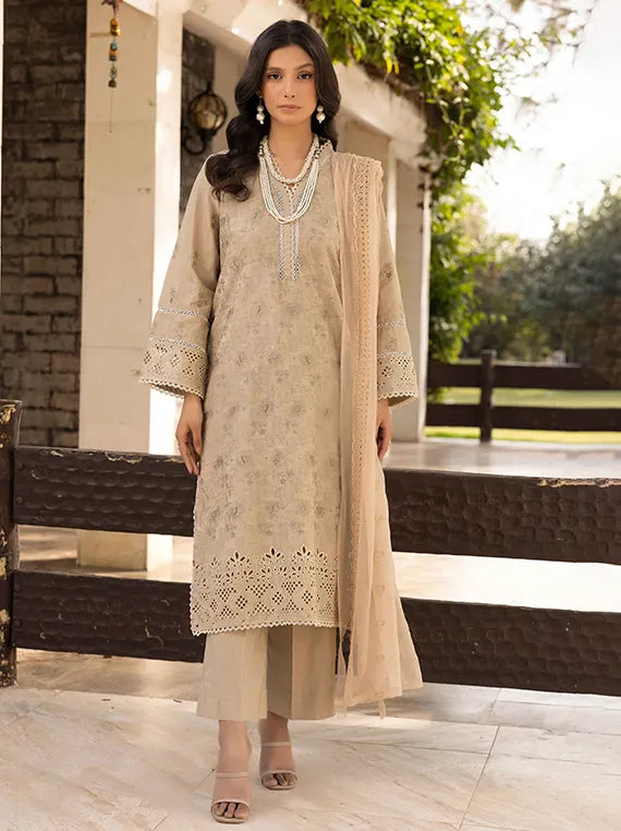 Mahees Embroidered Lawn Collection 2025 by Riaz Arts (D-01)