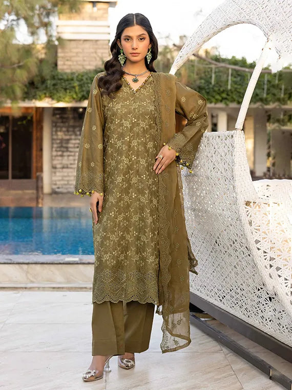 Mahees Embroidered Lawn Collection 2025 by Riaz Arts (D-06)