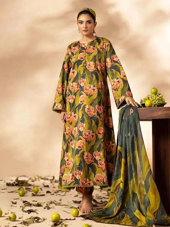 Mahmal Printed Bana Dora Staple Collection 2025 By Lamisah (D-06)