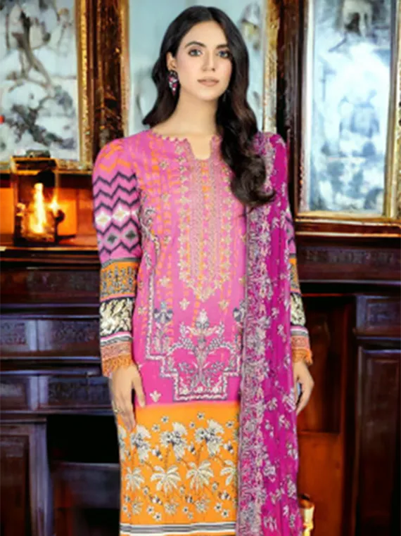 Malhar Embroidered Lawn Collection 2024 By Johra (JH-34)