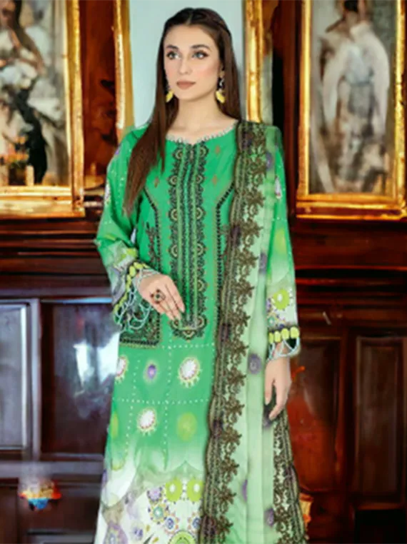 Malhar Embroidered Lawn Collection 2024 By Johra (JH-35)