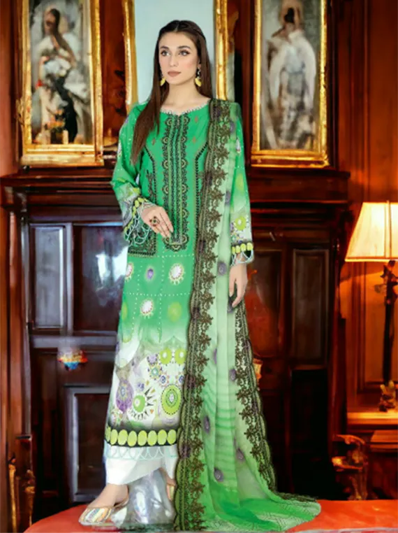 Malhar Embroidered Lawn Collection 2024 By Johra (JH-35)