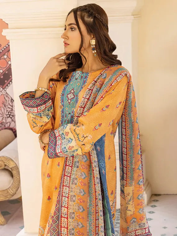 Malhar Printed Lawn Collection 2025 (D-01)