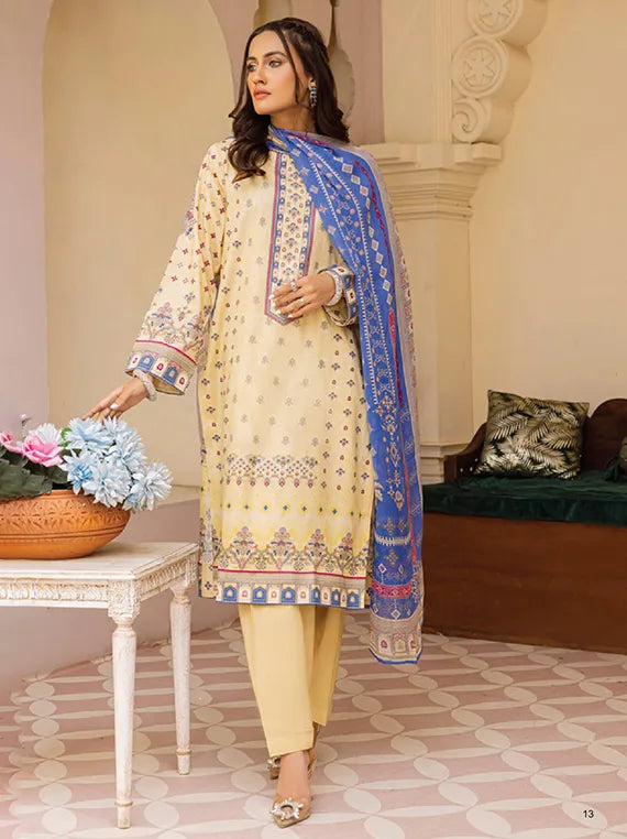 Malhar Printed Lawn Collection 2025 (D-03)