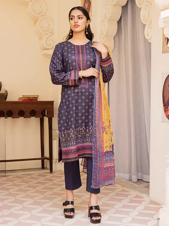 Malhar Printed Lawn Collection 2025 (D-04)