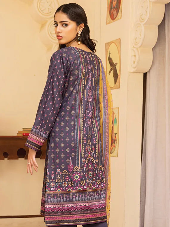 Malhar Printed Lawn Collection 2025 (D-04)