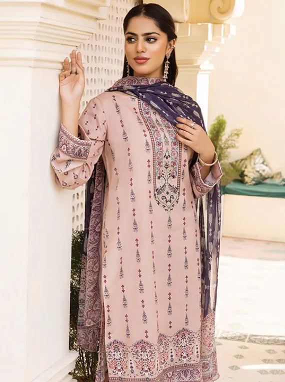 Malhar Printed Lawn Collection 2025 (D-07)