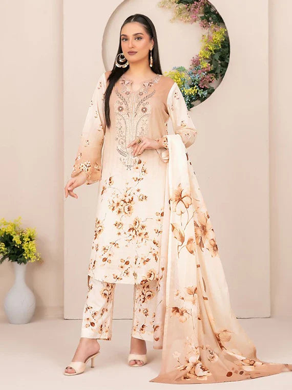 Malhar by Tawakkal Fabric Royal Lawn Collection 2026 (D-3071)