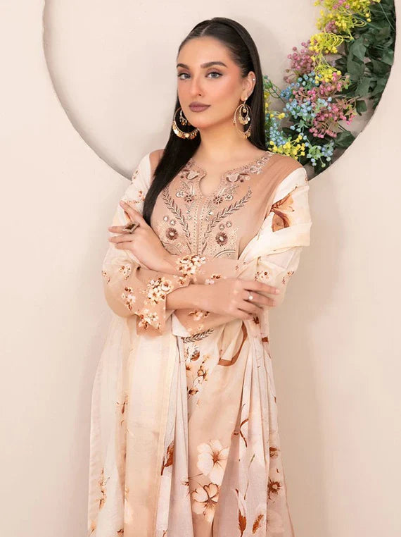 Malhar by Tawakkal Fabric Royal Lawn Collection 2026 (D-3071)