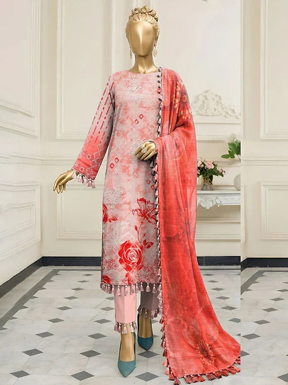 Malka by ABC Embroidered Printed Lawn Collection 2026 (AA-01)