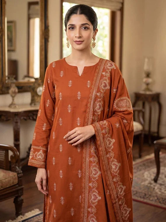 Manizay Andaz-E-Minahil Winter Wool Collection 2026 (D-10)