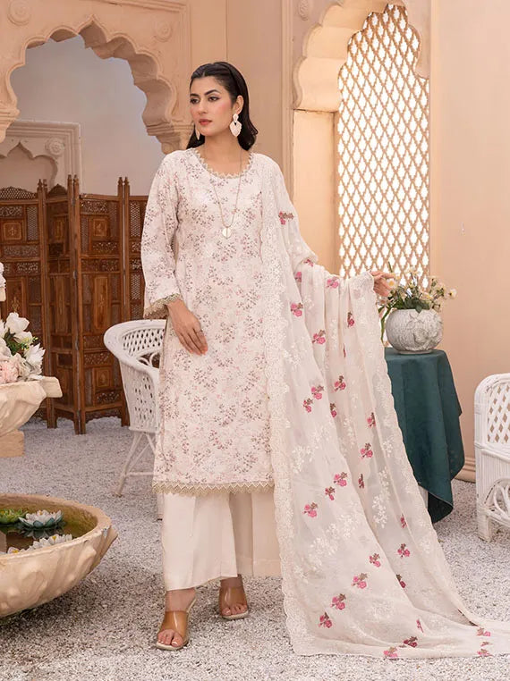 Manizay Super Anmol Embroidered Viscos Collection 2024 (M-08)