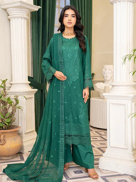 Manizy ke Sang Embroidered Lawn Collection 2026 (D-07)