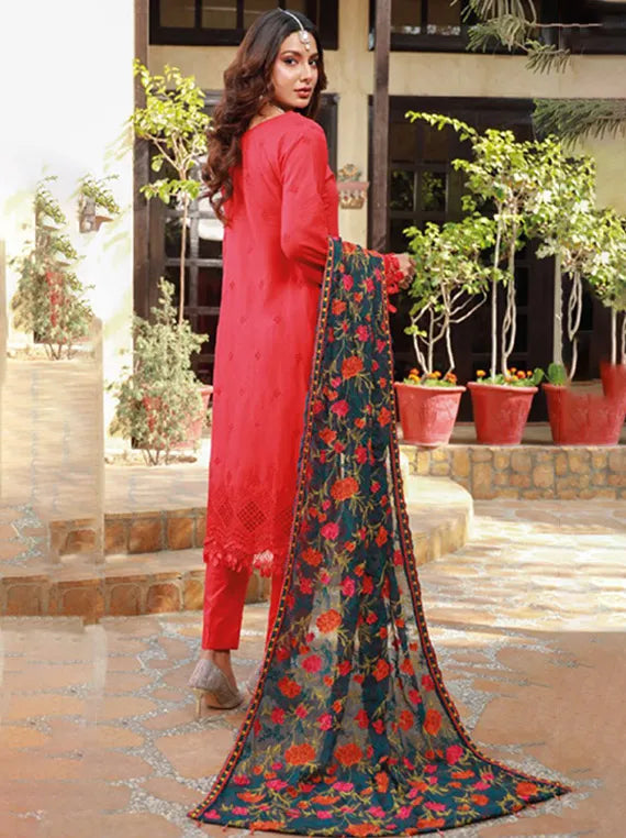 Manto Lawn Delicate Schiffli Collection 2024 By Schick (D-01)
