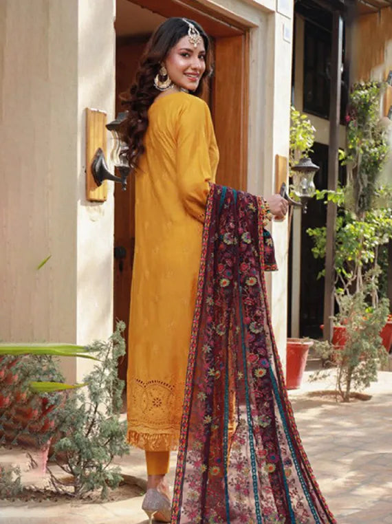 Manto Lawn Delicate Schiffli Collection 2024 By Schick (D-03)