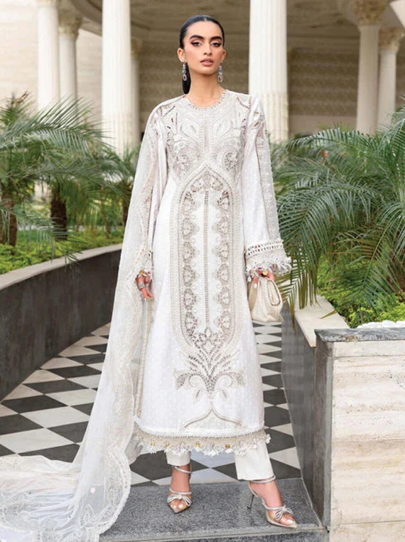 Maria.B Eid Luxury Embroidered Lawn Collection 2026 (D-01)