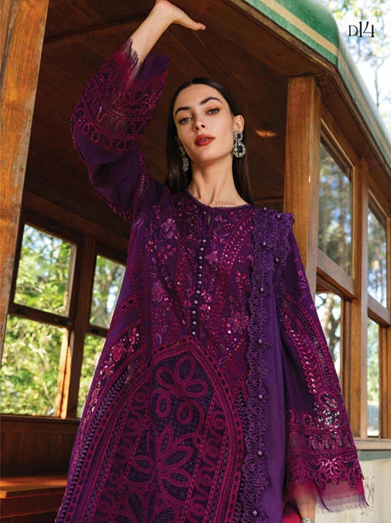Maria.B Eid Luxury Embroidered Lawn Collection 2026 (D-14) Umar Poshak Mehal Pakistani Designers Suits Biggest Range Maria.B Eid Luxury Embroidered Lawn Collection 2026 (D-14) Umar Poshak Mehal Pakistani Designers Suits Biggest Range