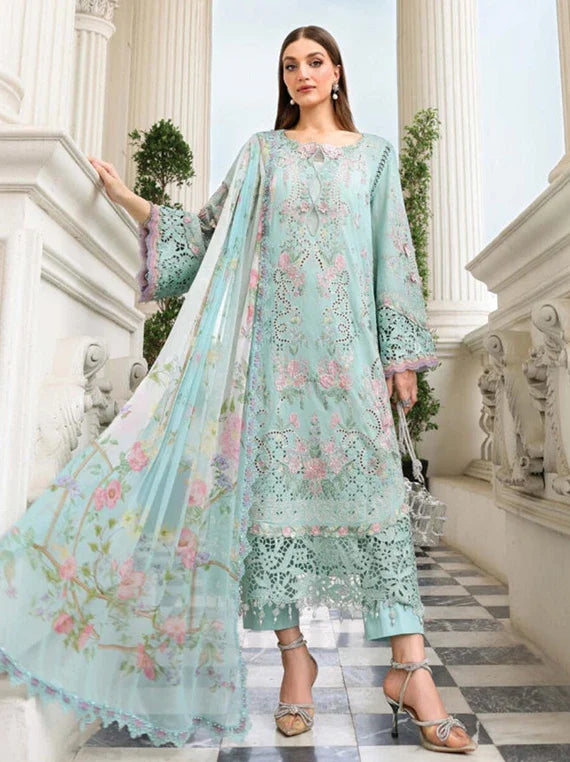 Maria.B Eid Luxury Embroidered Lawn Collection 2026 (D-15)