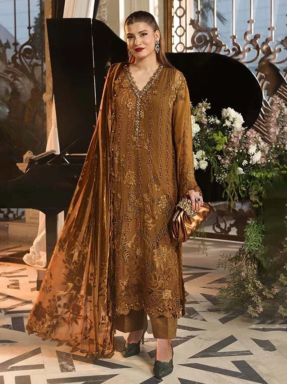 Maria.B Embroidered Chiffon Collection 2026 Vol-07 (D5)