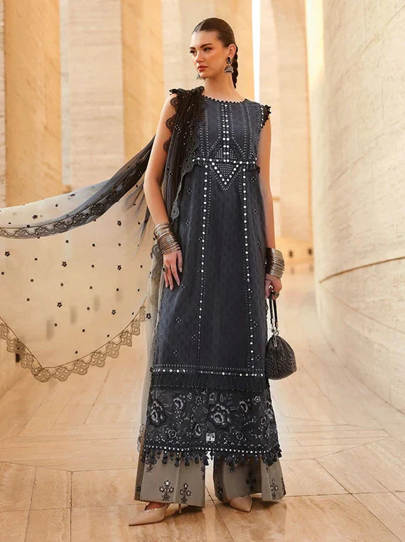 Maria.B Luxury Embroidered Lawn Collection 2026 (2B)