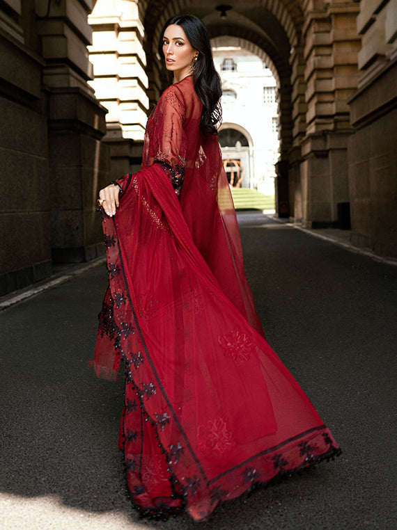 Maria.B Luxury Soiree Embroidered Chiffon Collection 2025 (D6)