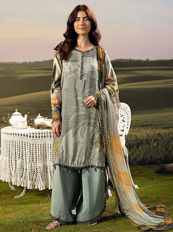 Maria B M-Basics Arabic Lawn Collection 2025 (MB-PFUS25-06A)
