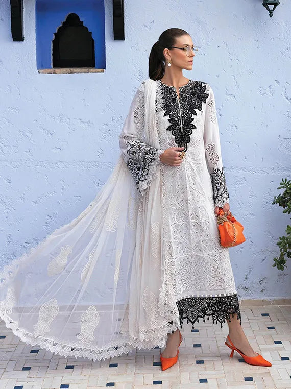 Maria B Voyage Luxury Lawn Collection 2025 (ML-2505-A)