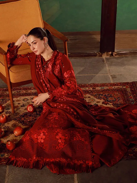 Maryam Hussain Winter Shawl Collection 2025 (WS25-04-Riya)