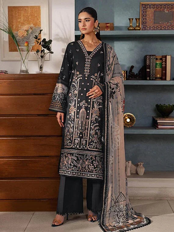 Mashaal by Ramsha Embroidered Lawn Collection 2026 Vol-16 (L-1608)