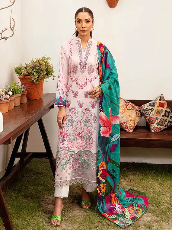 Mashaal By Ramsha Luxury Lawn Collection 2024 Vol-12 (L-1204)
